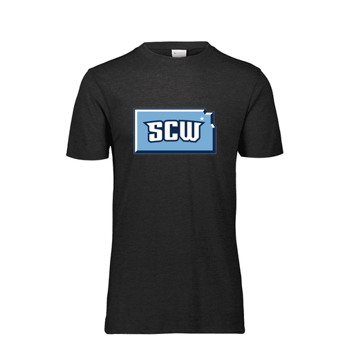 [FTSCUBBK-AS-LOGO3] Decker Men's Tri-Blend T-Shirt - Short Sleeve (Adult S, Black, Logo 3)
