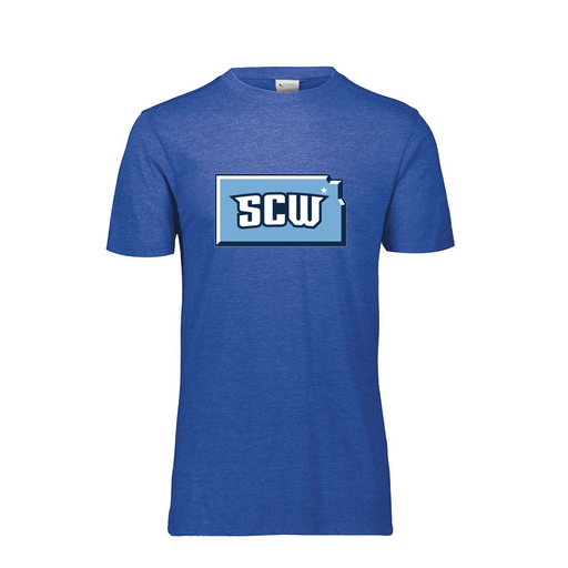 [FTSCUBNV-AS-LOGO3] Decker Men's Tri-Blend T-Shirt - Short Sleeve (Adult S, Navy, Logo 3)