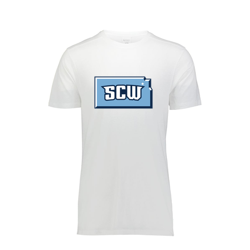 [FTSCUBWH-YS-LOGO3] Decker Youth Tri-Blend T-Shirt - Short Sleeve (Youth S, White, Logo 3)