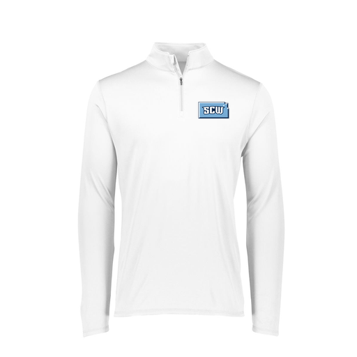 [FTLQFLWH-FAXS-LOGO3] Decker Women's Flex-Lite 1/4 Zip Shirt (Female Adult XS, White, Logo 3)
