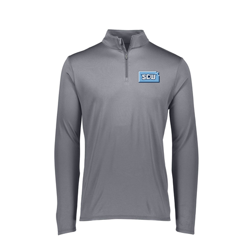 [FTLQFLGY-FAXS-LOGO3] Decker Women's Flex-Lite 1/4 Zip Shirt (Female Adult XS, Gray, Logo 3)