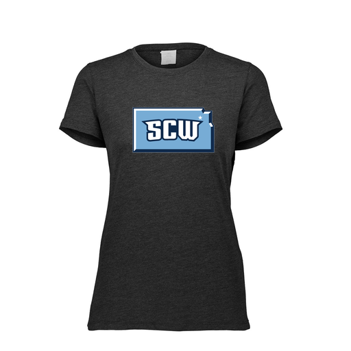 [FTSCUBBK-FAXS-LOGO3] Decker Women's Tri-Blend T-Shirt - Short Sleeve (Female Adult XS, Black, Logo 3)