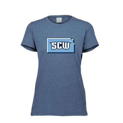 [FTSCUBNV-FAXS-LOGO3] Decker Women's Tri-Blend T-Shirt - Short Sleeve (Female Adult XS, Navy, Logo 3)
