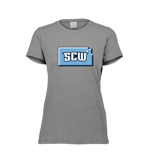 [FTSCUBGY-FAXS-LOGO3] Decker Women's Tri-Blend T-Shirt - Short Sleeve (Female Adult XS, Gray, Logo 3)