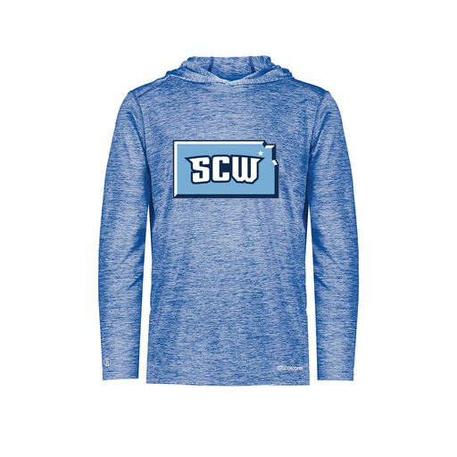 [FOLHCGRY-YS-LOGO3] Decker Youth Charge Hoodie (Youth S, Royal, Logo 3)