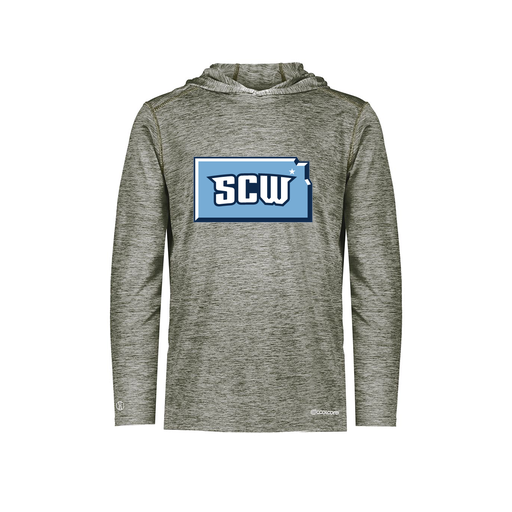 [FOLHCGGY-YS-LOGO3] Decker Youth Charge Hoodie (Youth S, Gray, Logo 3)